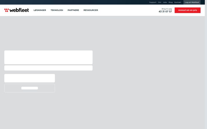 Ekraanipilt saidist webfleet.com