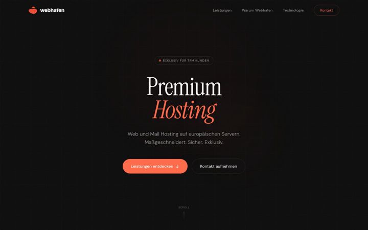 Screenshot of webhafen.com