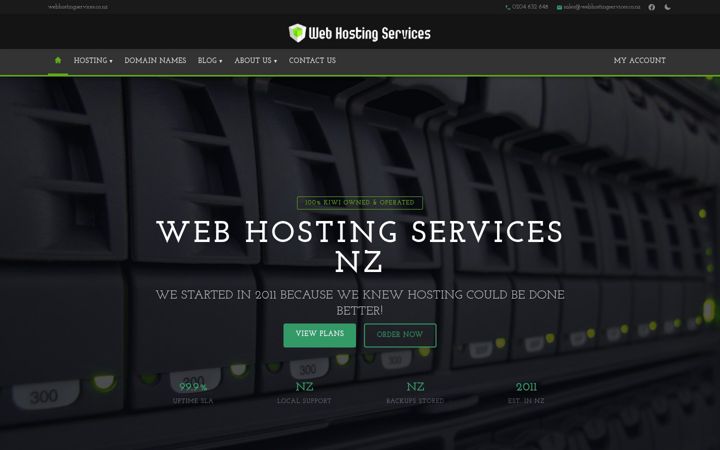 Screenshot of webhostingservices.co.nz