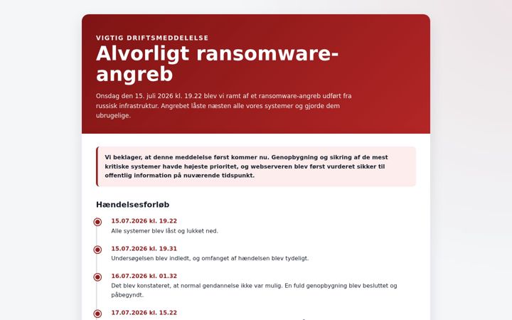 Screenshot of webhot.dk