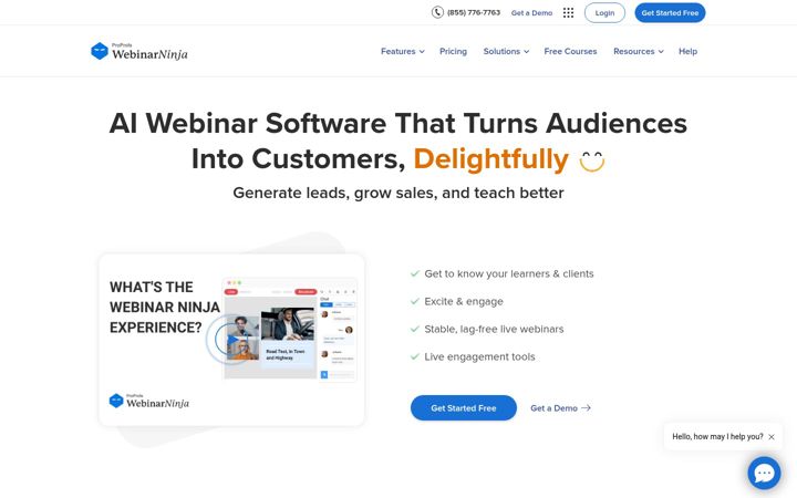 Screenshot of webinarninja.com