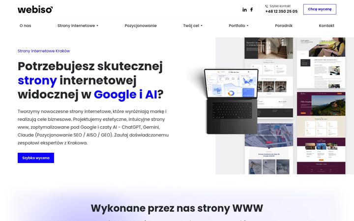 Screenshot of webiso.pl