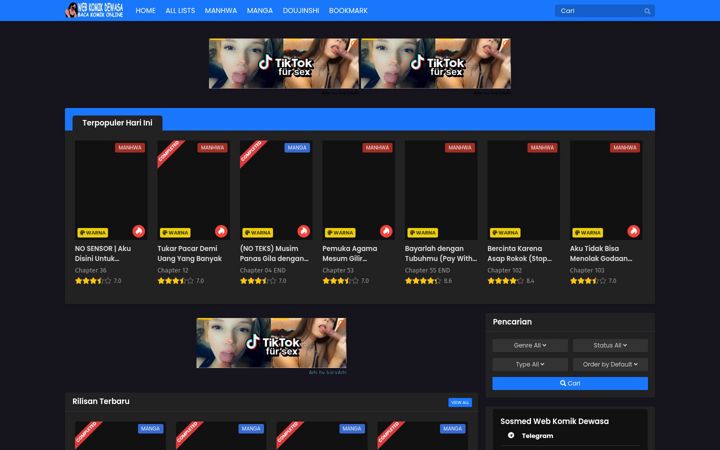Screenshot of webkomikdewasa.top