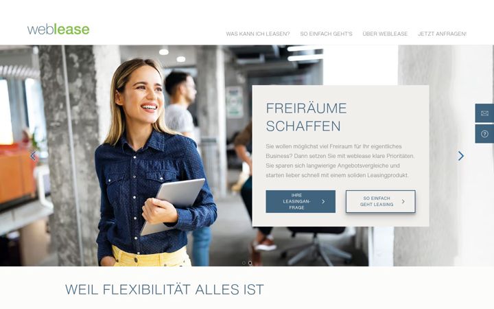 Screenshot of weblease-europe.com