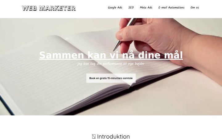 Képernyőkép: webmarketer.dk
