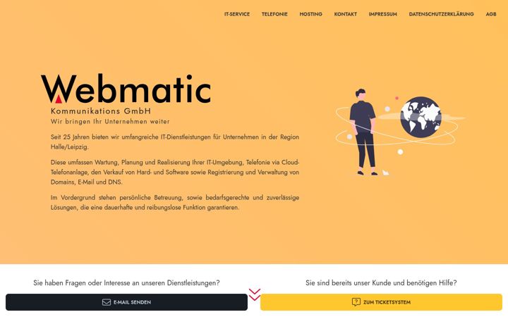 Screenshot of webmatic.de