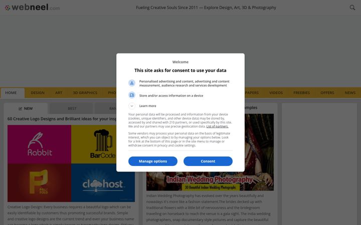 Screenshot of webneel.com