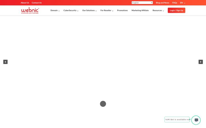 Screenshot of webnic.cc
