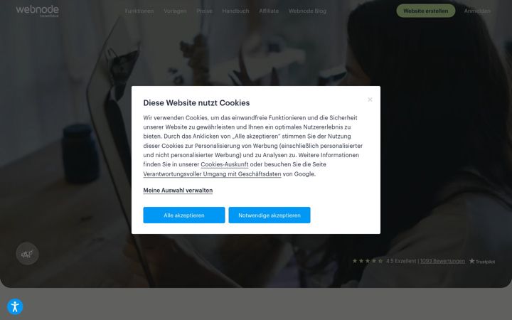Screenshot of webnode.at