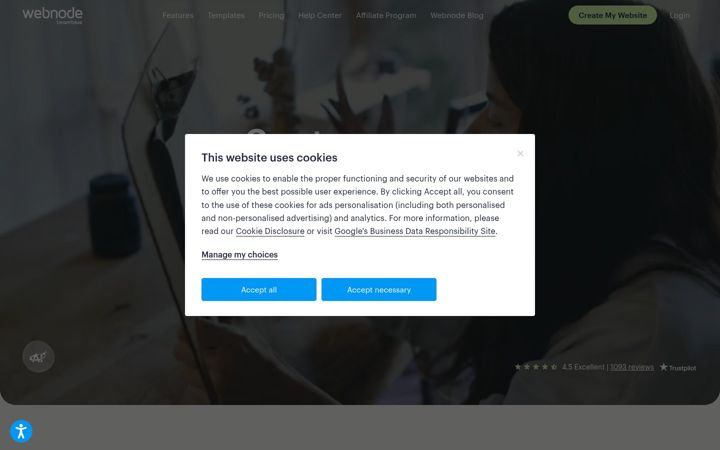 Képernyőkép: webnode.com