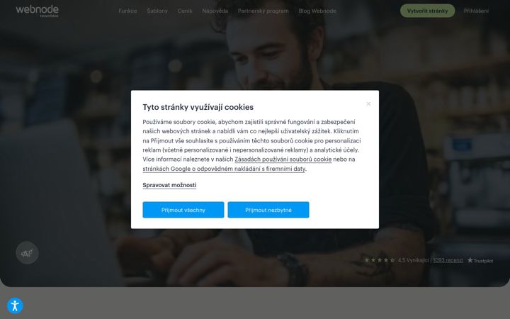 Skærmbillede af webnode.cz