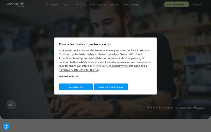 Screenshot of webnode.se