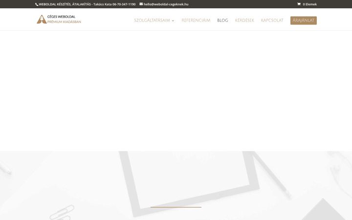 Captura de pantalla de weboldal-cegeknek.hu