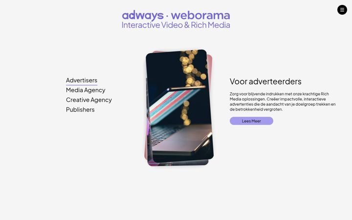 Screenshot of weborama.nl