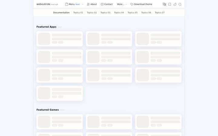 Screenshot di weboutride.com