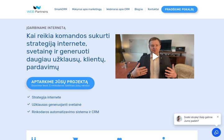 Екранна снимка на webpartners.lt