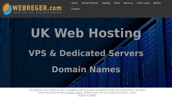 Screenshot of webreger.com