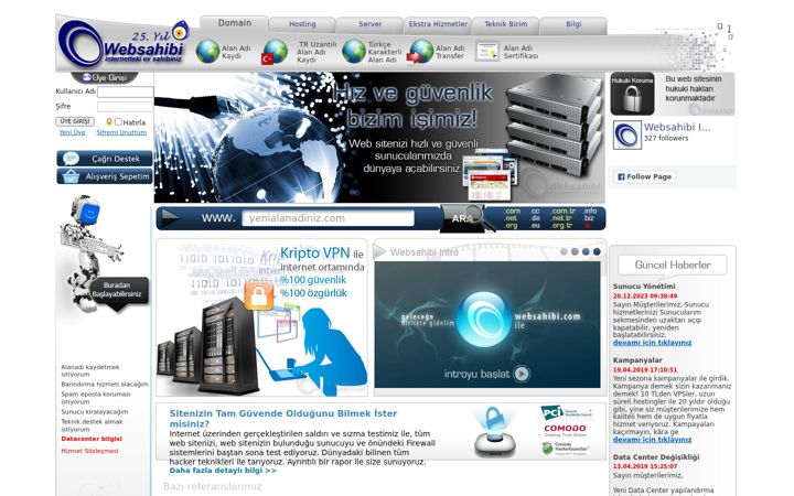 Képernyőkép: websahibi.com