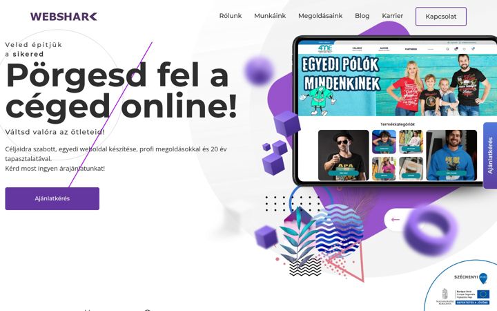 Screenshot of webshark.hu