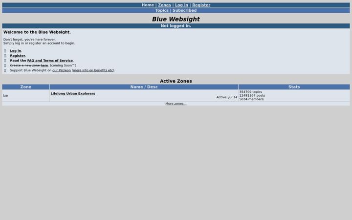 Screenshot of websight.blue