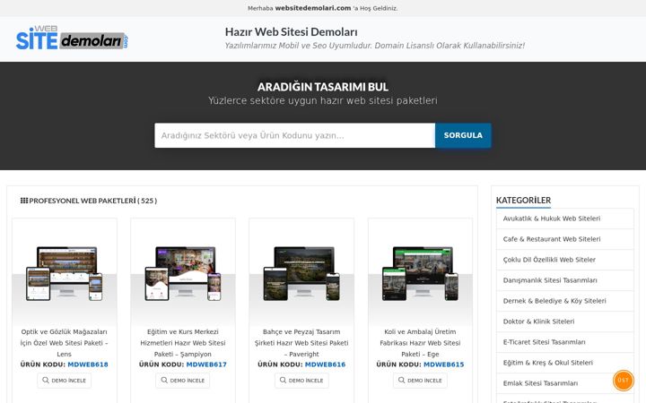 Skärmbild av websitedemolari.com