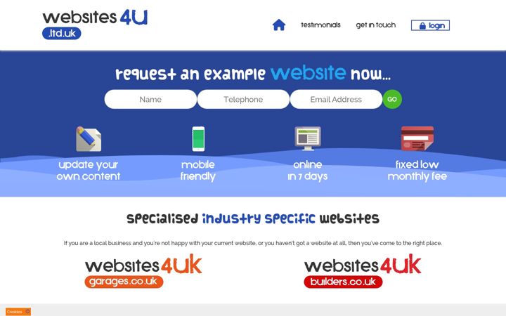 Snímek obrazovky websites4u.ltd.uk