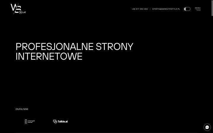 Snímek obrazovky websitestyle.pl