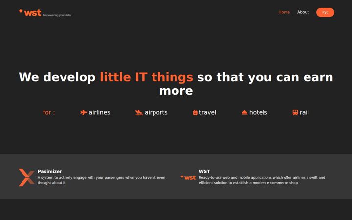 Screenshot of websky.tech