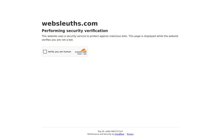 Snimka zaslona za websleuths.com