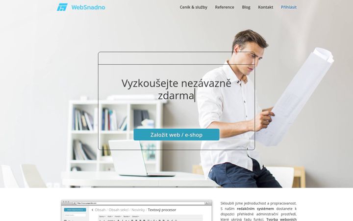 Screenshot of websnadno.cz