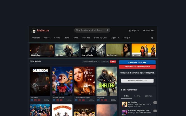Screenshot of webteizle.info