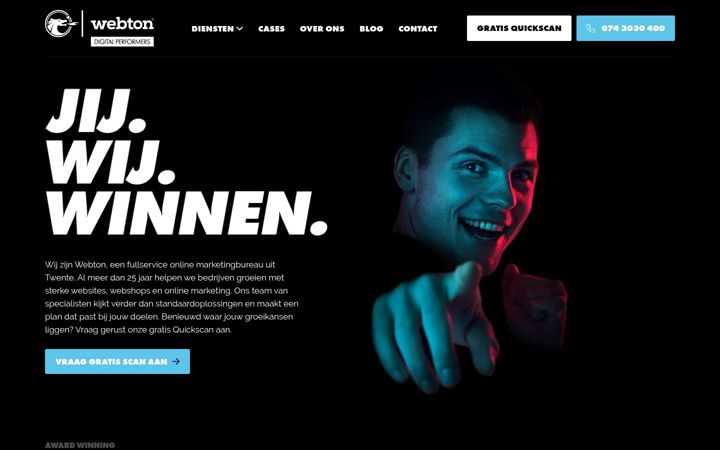 Screenshot of webton.nl