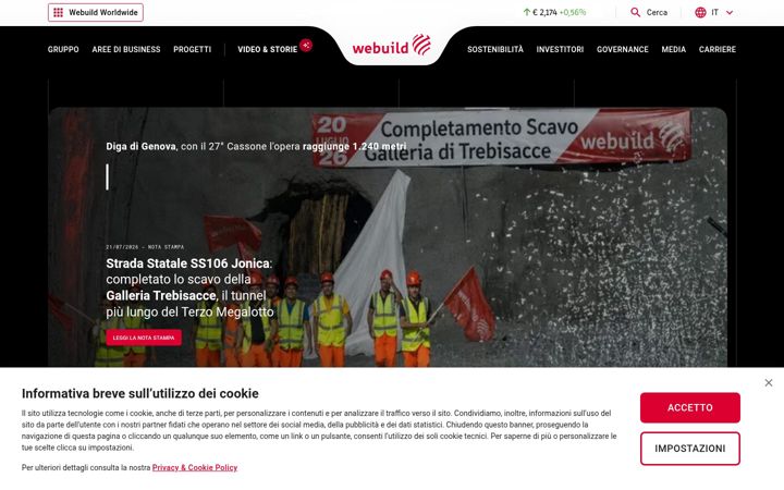 Екранна снимка на webuildgroup.com