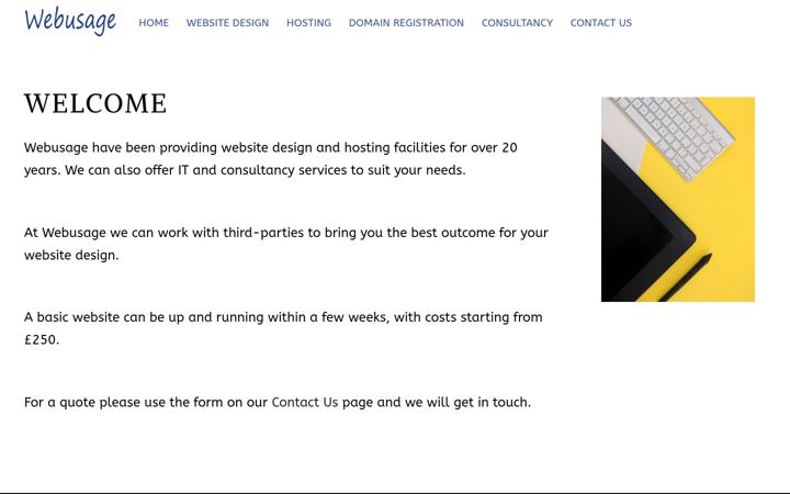 Screenshot of webusage.co.uk