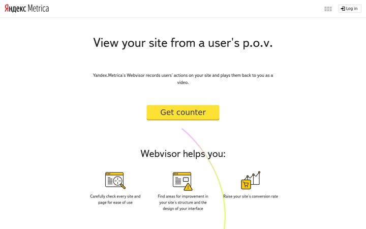 Screenshot von webvisor.com