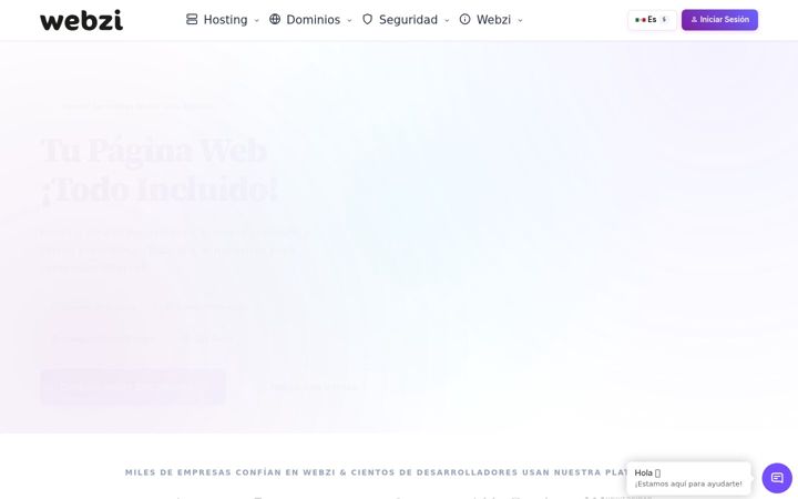 Screenshot of webzi.mx