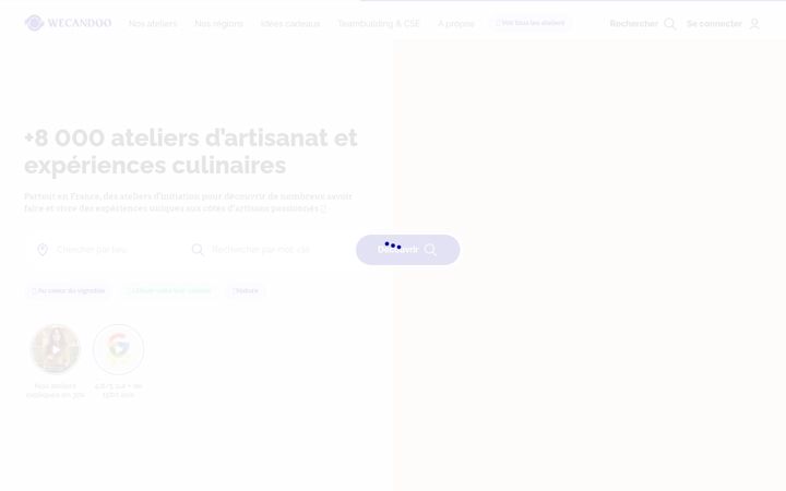 Screenshot of wecandoo.fr