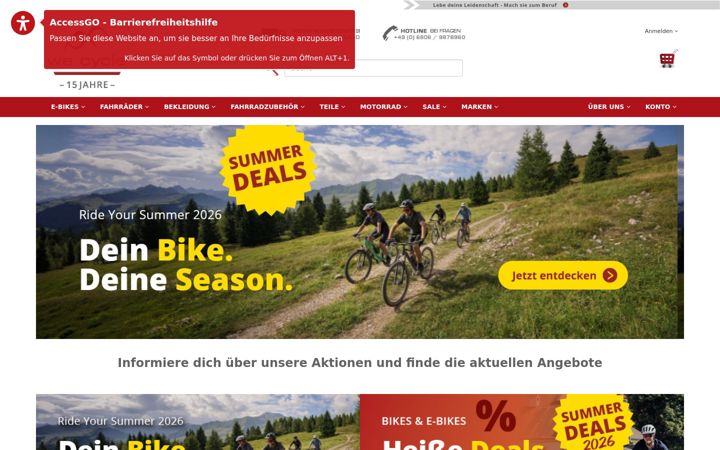 Screenshot of wecycle.de