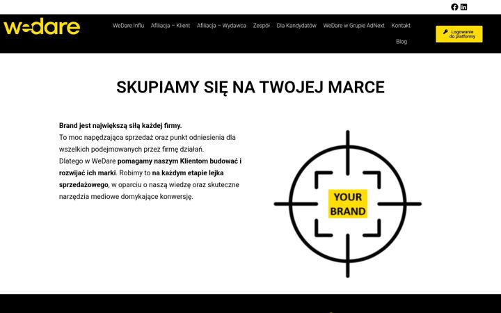 Screenshot of wedare.pl