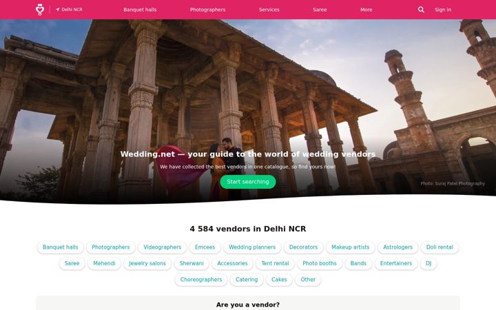 Screenshot di wedding.net