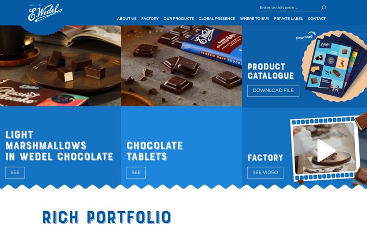 Screenshot di wedel.com