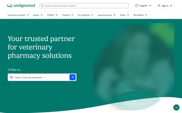 Screenshot di wedgewood.com
