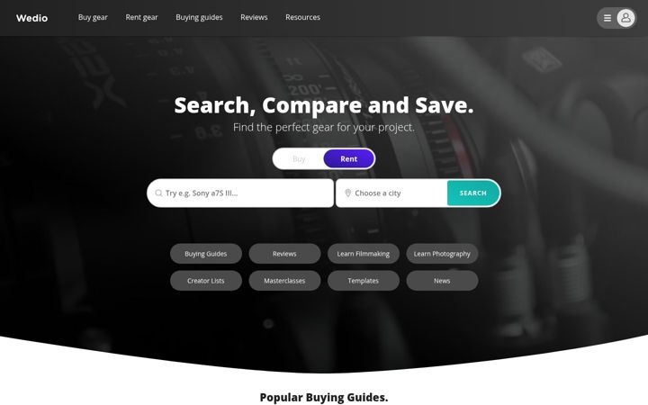 Képernyőkép: wedio.com
