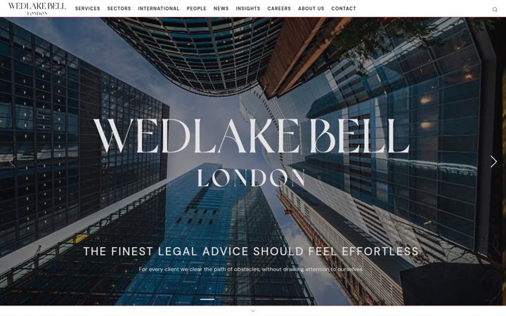 Screenshot von wedlakebell.com