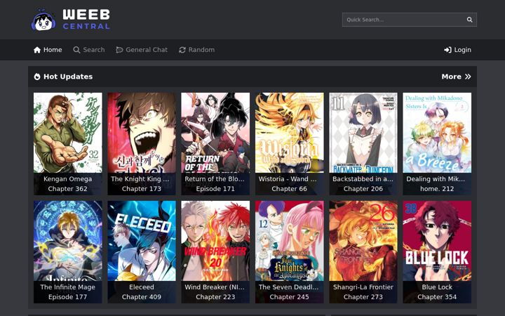 Screenshot di weebcentral.com