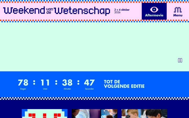 Skjámynd af weekendvandewetenschap.nl