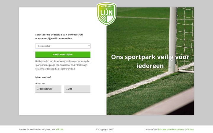 Screenshot of weerlangsdelijn.nl
