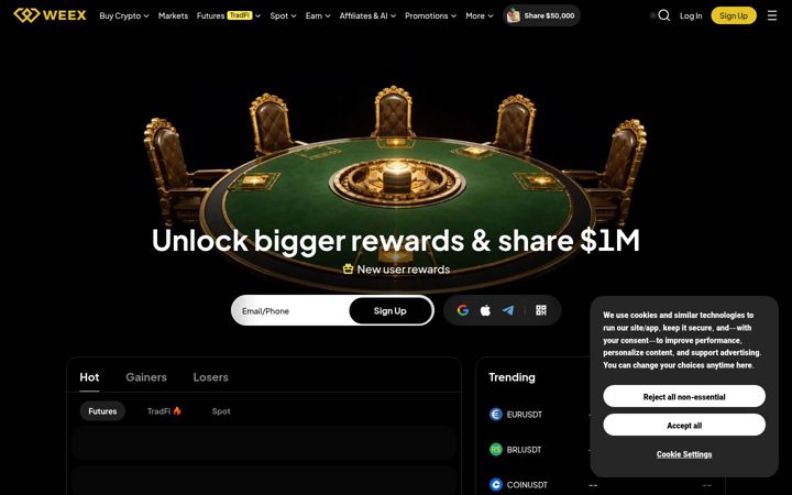 Screenshot of weex3.com