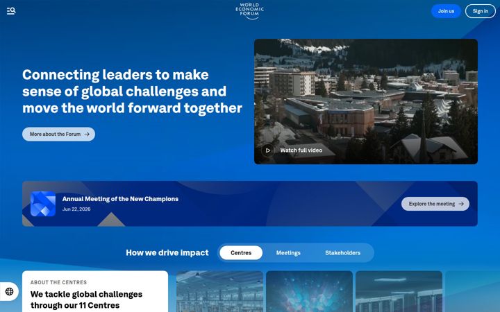 Screenshot ta' weforum.org