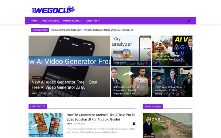 Screenshot of wegocup.com